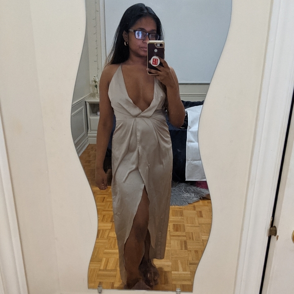 ASOS silver silk dress - Picture 4 of 4